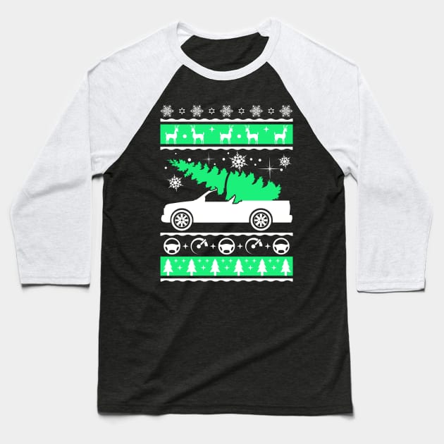 Funny Christmas Tree Carrying Truck Car Baseball T-Shirt by adik